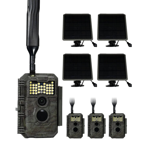 GardePro Trail Camera x20 Pre-Installed Contract SIM with White Flash  With Solar Panel