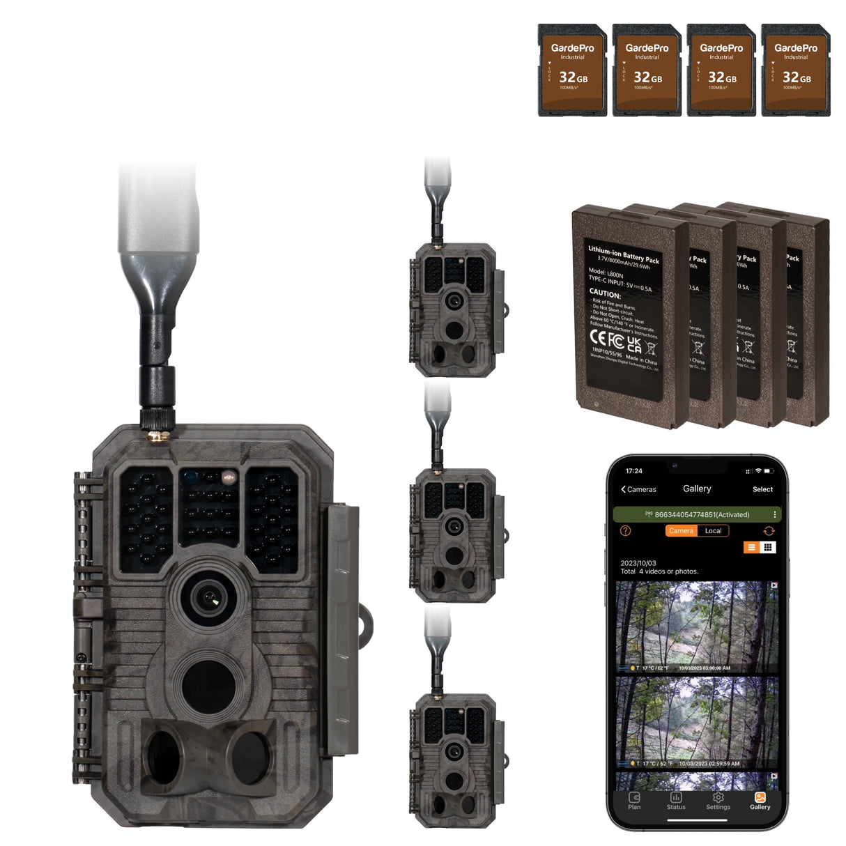 GardePro X60P(Cellular) 4-Pack